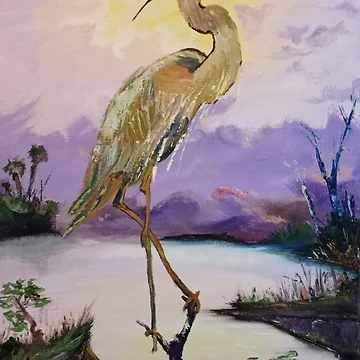 Artwork thumbnail, Herons View by RudyYoder