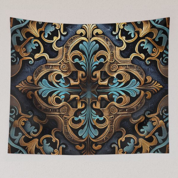 Item preview, Cool Balanced Baroque Divine Basic Industrial Pattern Digital Painting designed and sold by CodeAndColors.