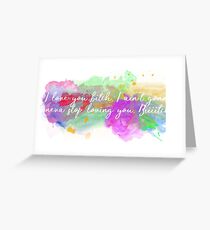 I love you Vine Greeting Card