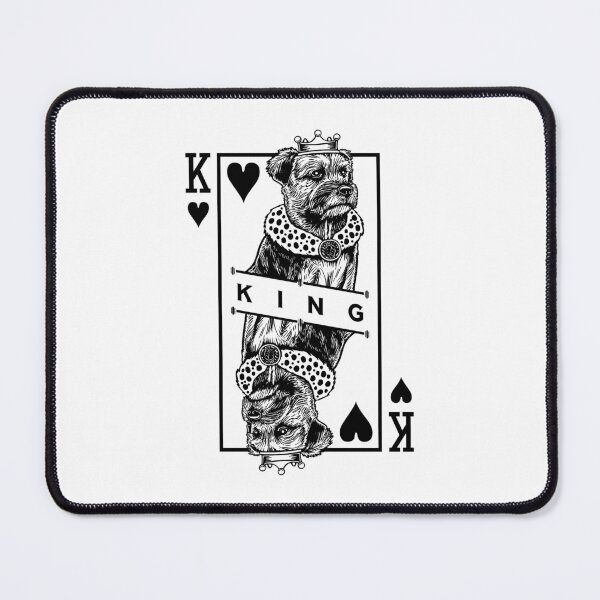Item preview, Border Terrier King Of Hearts Funny Dog Lover Pop Art designed and sold by GrandeDuc.