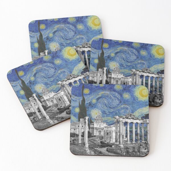 Item preview, Van Gogh's Starry Night and Rome (Fori Imperiali) designed and sold by LT Graphic Art.