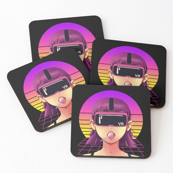 Item preview, Cyber Virtual Reality Anime Girl VR Headset Futuristic Looking designed and sold by DadJokeDescript.