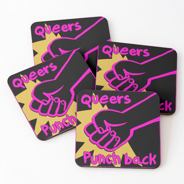 Item preview, queers punch back designed and sold by gayliott.
