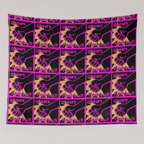 Item preview, queers punch back designed and sold by gayliott.