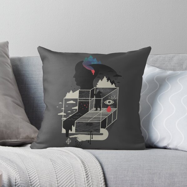 Lucid Screaming Throw Pillow