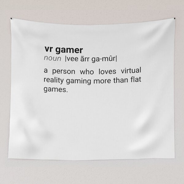 Item preview, VR Gamer Definition Noun Virtual Reality Gaming Gift For Goggles designed and sold by DadJokeDescript.