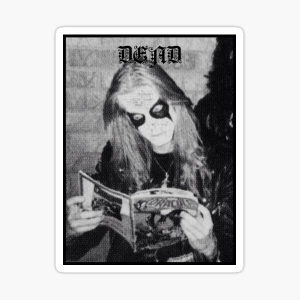 Per Yngve Ohlin Dead Mayhem Sticker for Sale by Rachel Mifsud