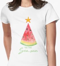 Summer Christmas Women's Fitted T-Shirt