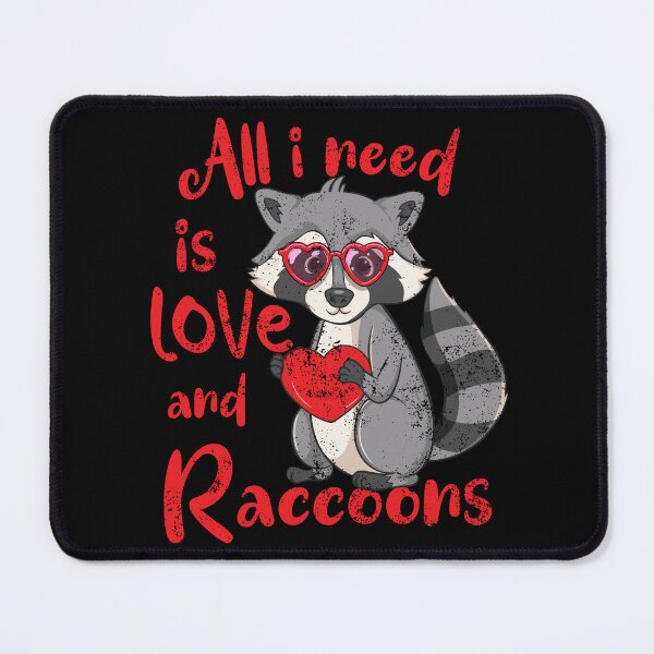 Item preview, Cute Raccoon Lover I love Raccoon Retro Valentine designed and sold by iliasjeff.