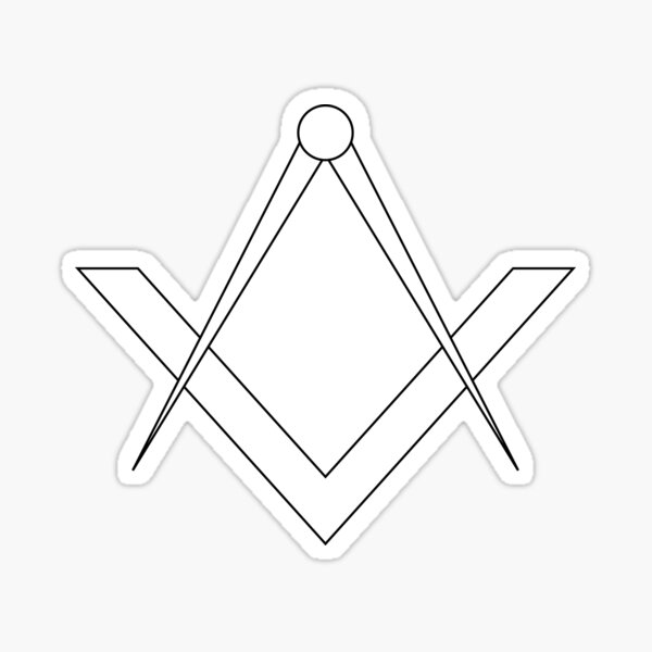 Item preview, Simple masonic symbol of the square and compass designed and sold by photonxt.
