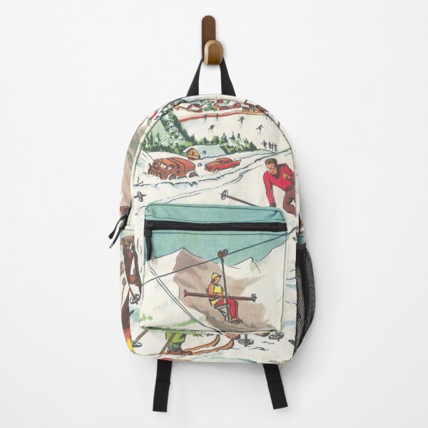 Item preview, Ski vacation in the mountains, vintage designed and sold by Mauswohn.