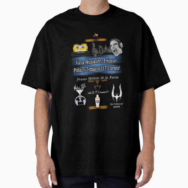 018Frases-art-eddyscap Camiseta holgada
