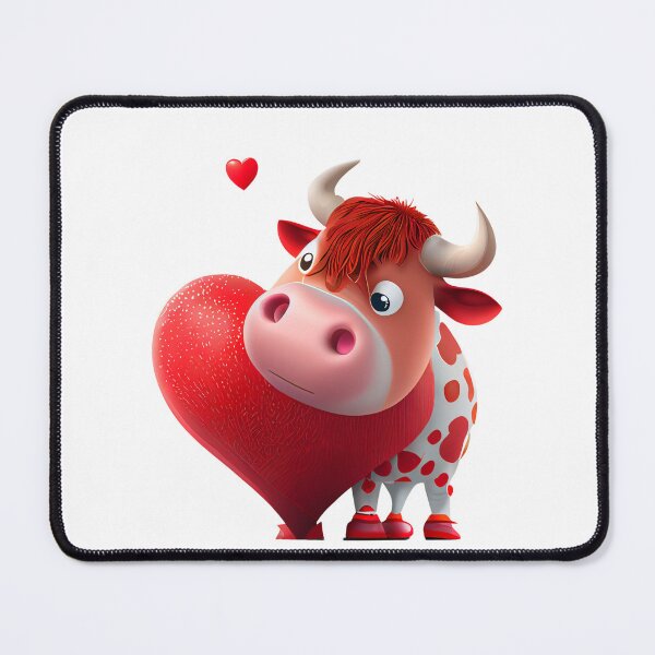 Item preview, Valentines Day Cute Animals Cow designed and sold by JPMprints.