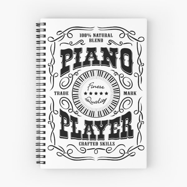 Item preview, PIANO PLAYER - WHISKY LABEL black designed and sold by KoolDsignsMUSIC.
