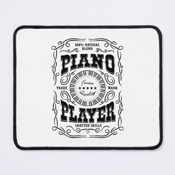 Item preview, PIANO PLAYER - WHISKY LABEL black designed and sold by KoolDsignsMUSIC.