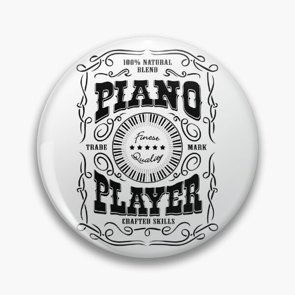 Item preview, PIANO PLAYER - WHISKY LABEL black designed and sold by KoolDsignsMUSIC.