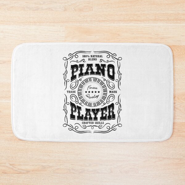 Item preview, PIANO PLAYER - WHISKY LABEL black designed and sold by KoolDsignsMUSIC.