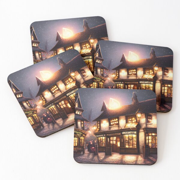 Item preview, Village Pub Sparkle During Christmas Time designed and sold by FreeSpirit-Shop.