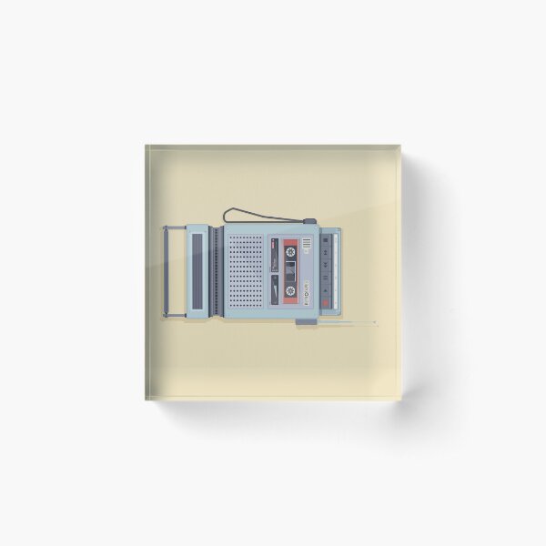 Retrotapes Acrylic Block