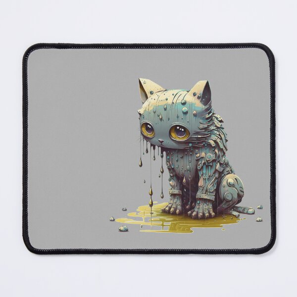Item preview, Robot Cat Leaking designed and sold by DougalWear.