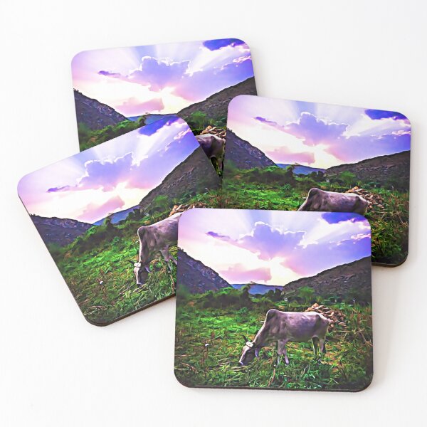 Item preview, A cow in a beautiful meadow designed and sold by Mitar70.