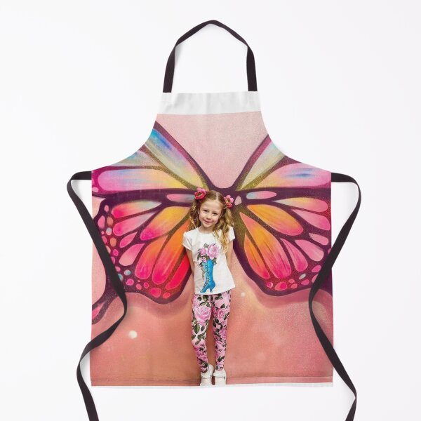 Item preview, Like Nastya with a big butterfly painting on wall designed and sold by theJuniorJams.