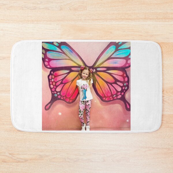 Item preview, Like Nastya with a big butterfly painting on wall designed and sold by theJuniorJams.