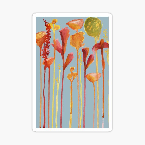 Drips of Flowers Sticker