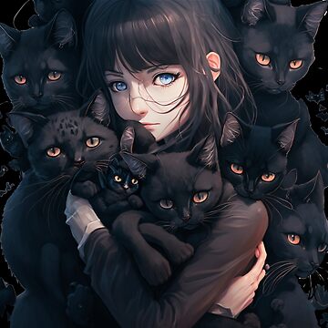 Trio Anime Black Cat by Yingcartoonman on DeviantArt