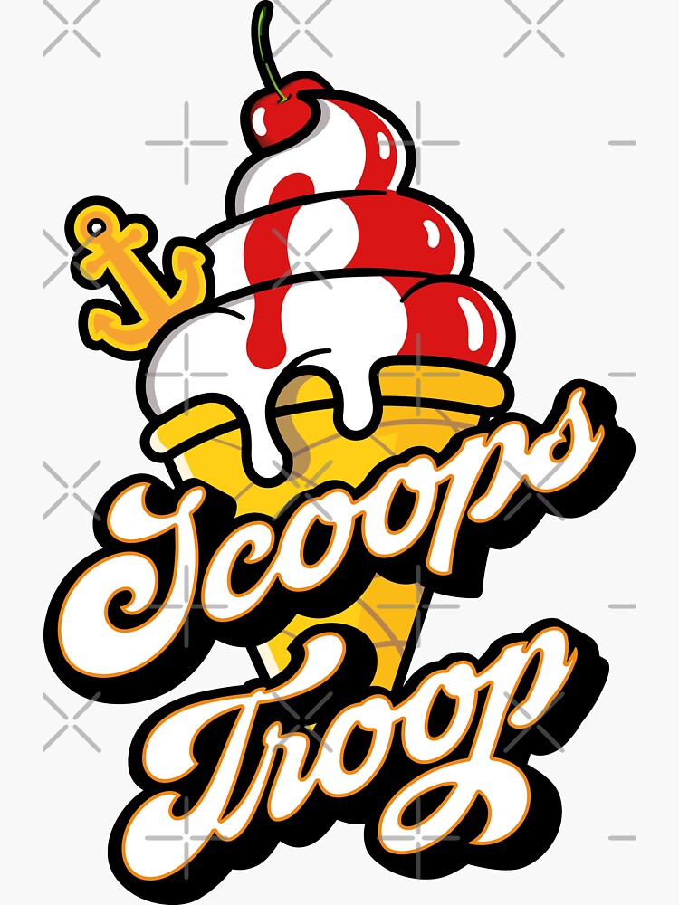 "Stranger Things Scoops Ahoy! Universal Trooper" Sticker for Sale by