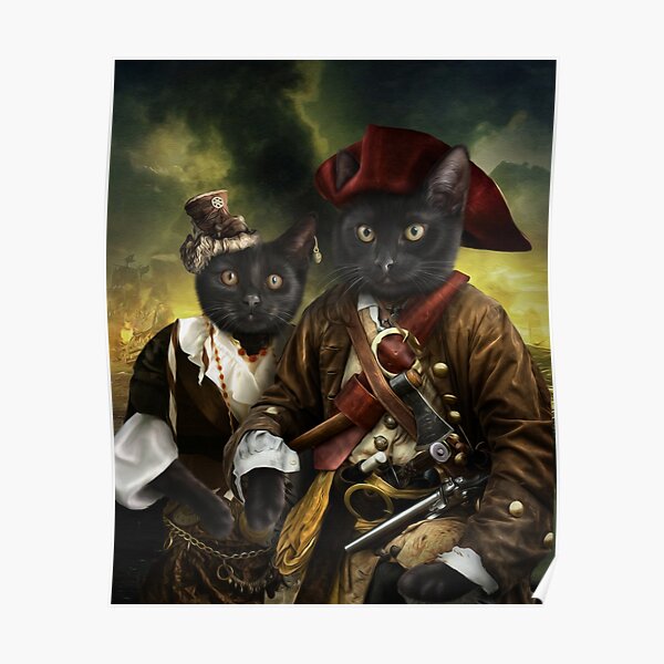 Cat Portrait - Sprinkles and Rhubarb Poster