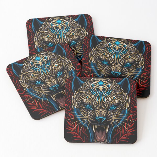 Item preview, tribal gold panther designed and sold by albertocubatas.