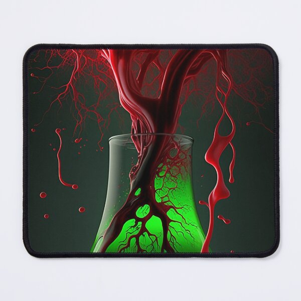 Item preview, A tree of red vein growing from a green toxin glass | Digital art designed and sold by cartyourchoice.