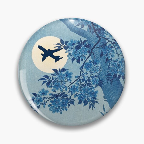 Item preview, Airplane Silhouette Over The Moon designed and sold by SpicyAviator.