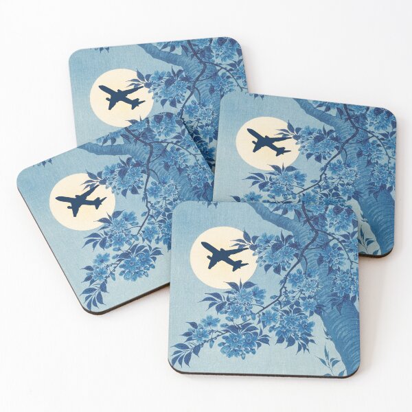 Item preview, Airplane Silhouette Over The Moon designed and sold by SpicyAviator.