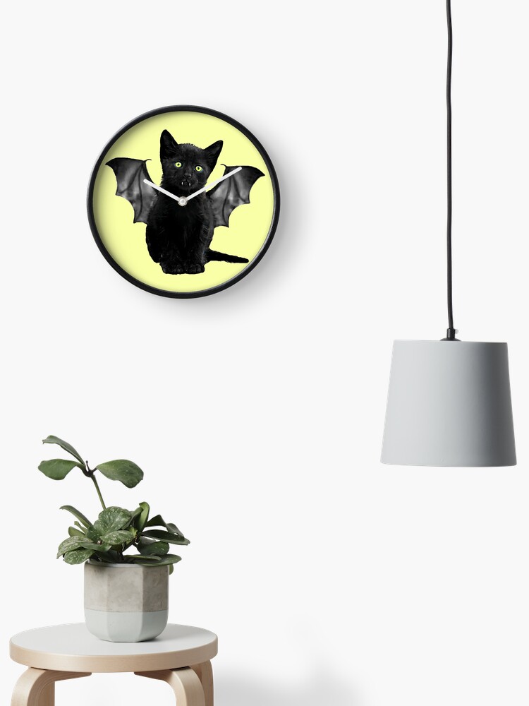 Horloge T Shirt Drole De Chauve Souris Chat Noir De Batcat Par Trendytees12 Redbubble