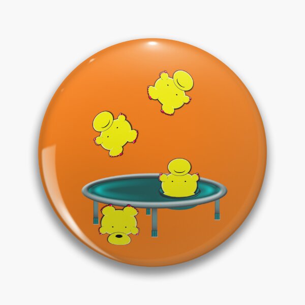 Item preview, gruntpigs trampolining yellow whobbly blobs designed and sold by gruntpig.