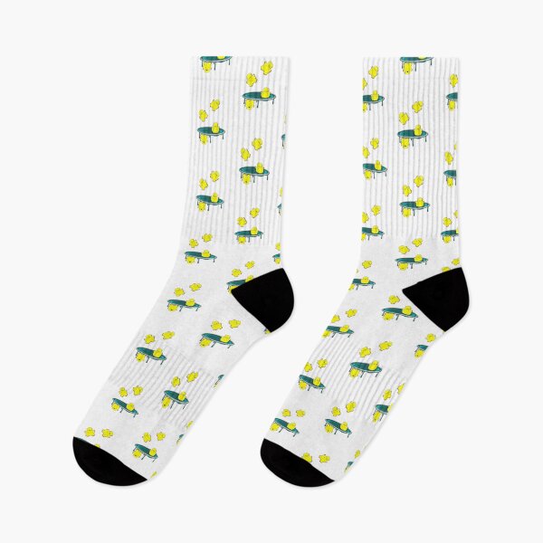 Item preview, gruntpigs trampolining yellow whobbly blobs designed and sold by gruntpig.