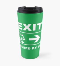 Exit, pursued by bear Travel Mug