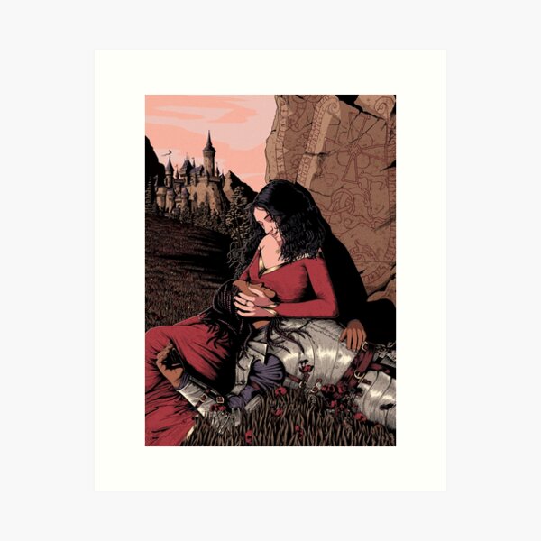 The Paladin & Her Sorceress Art Print