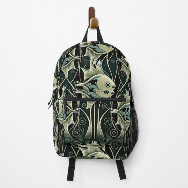 Item preview, Earth Tone School of Fish Pattern | Fish and Seaweed | Group of fish | Pastel Fish | Swedish Fish | high resolution  designed and sold by Synthetic-Intel.