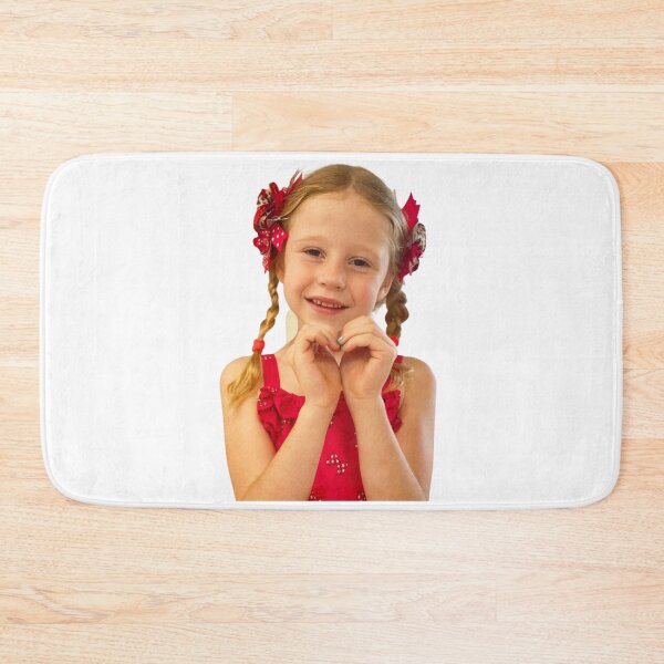 Item preview, LIke Nastya wearing a red t-shirt and making a heart symbol with her hands designed and sold by theJuniorJams.