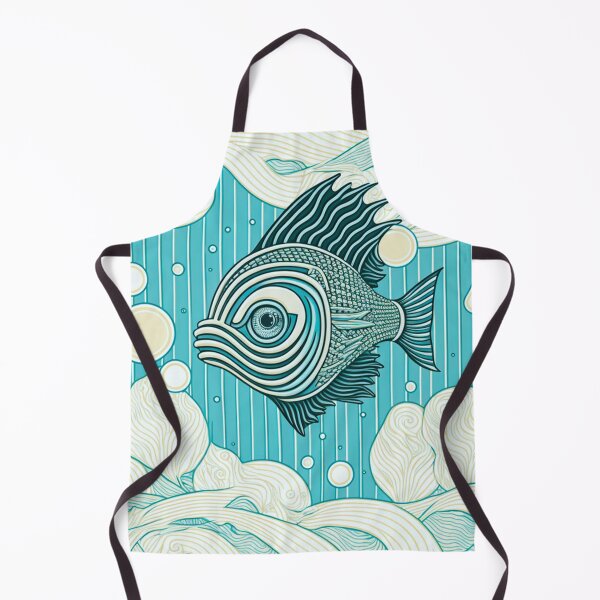 Item preview, Blue Fish Pattern | Fish in the Sea | Cute of fish | Pastel Fish | Swedish Fish | high resolution  designed and sold by Synthetic-Intel.