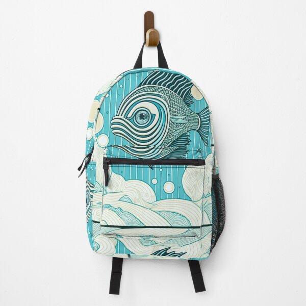 Item preview, Blue Fish Pattern | Fish in the Sea | Cute of fish | Pastel Fish | Swedish Fish | high resolution designed and sold by Synthetic-Intel.