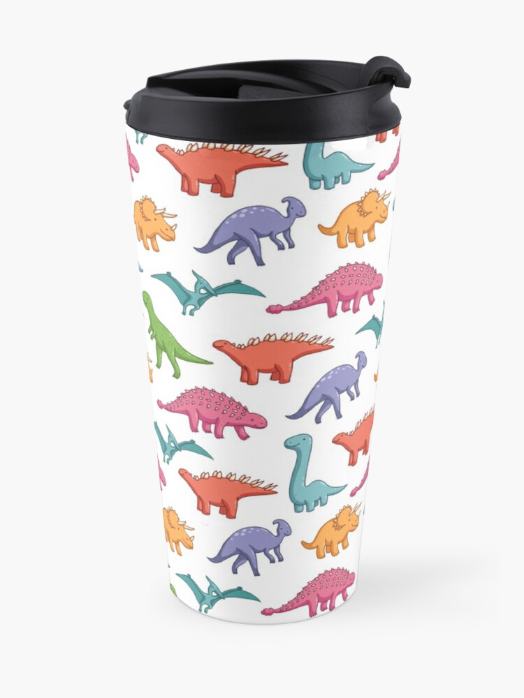 Alternate view of dinosaurs Travel Coffee Mug