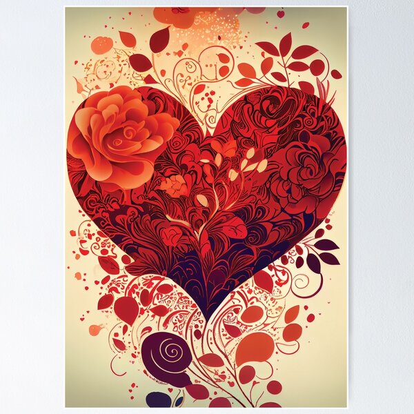 Item preview, flor de corazon designed and sold by fi-generations.