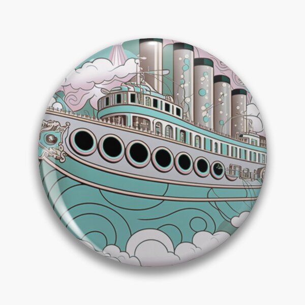 Artikelvorschau, Pastell-Art-Deco-Anime-Piratenschiff-Muster | Pastell Piratenschiff | Pastell Titanic | iPhone-Hülle | Nettes Schiff | hohe Auflösung entworfen und verkauft von Synthetic-Intel.