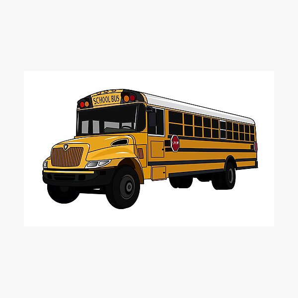 Item preview, School bus cartoon illustration designed and sold by Misscartoon.