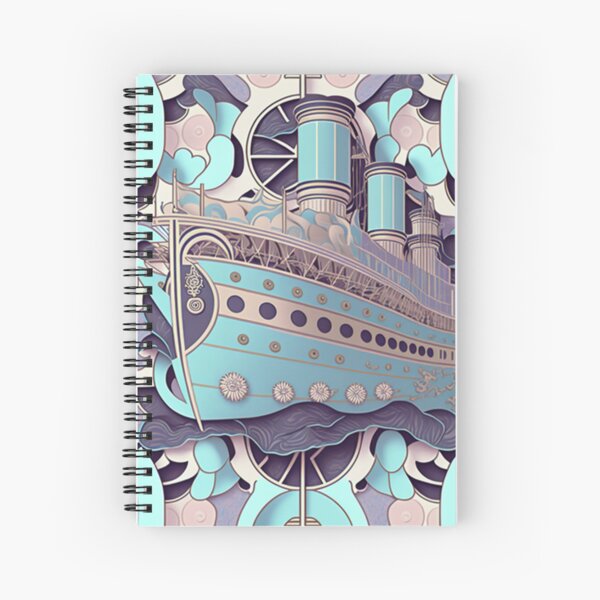 Pastele One Piece Film Red Anime Custom Spiral Notebook Ruled Line