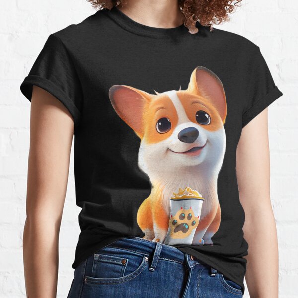 Puppuccino Pals One Corgi and a Delicious Drink Classic T-Shirt